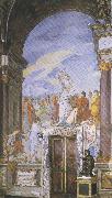 Francesco Furini,Lorenzo the Magnificent and the Platonic Academy in the Villa of Careggi (mk36) Sandro Botticelli